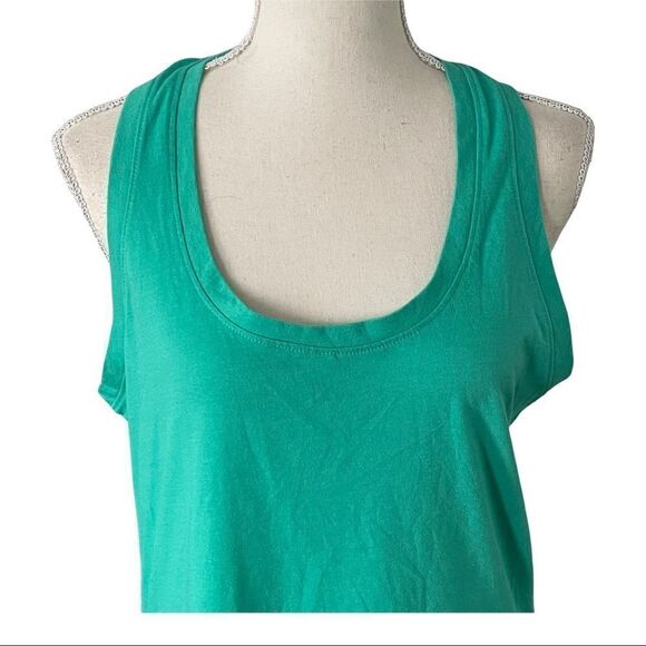 FABLETICS Green Teresa Tunic Hi-Low Racerback Tank Top SMALL - Picture 6 of 16